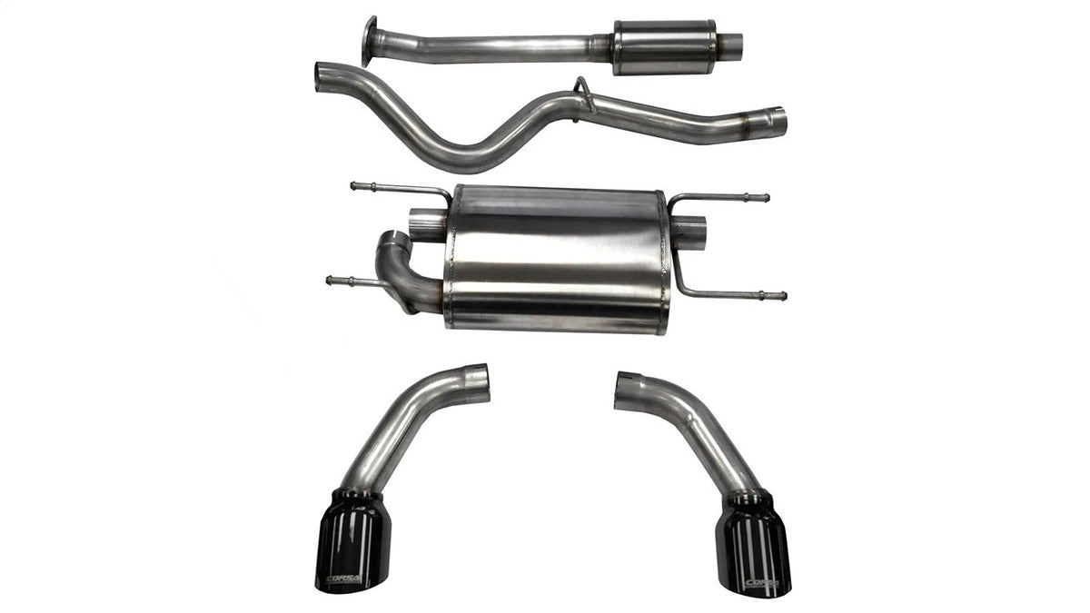 Corsa Performance 14864BLK Sport Cat-Back Exhaust System for Subaru BRZ, Toyota 86, and Scion FR-S with 2.5-Inch Diameter and Dual 4.5-Inch Tips
