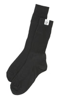 CROW Safety Gear Black FR Blend SFI 3.3 Socks, Small, Nomex, Fire-Resistant, Pair