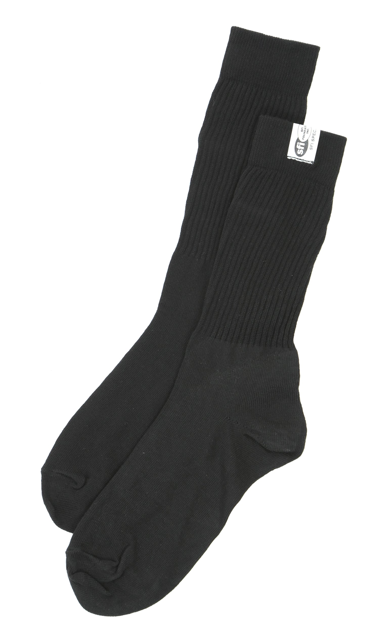 CROW Safety Gear Black FR Blend SFI 3.3 Socks, Small, Nomex, Fire-Resistant, Pair