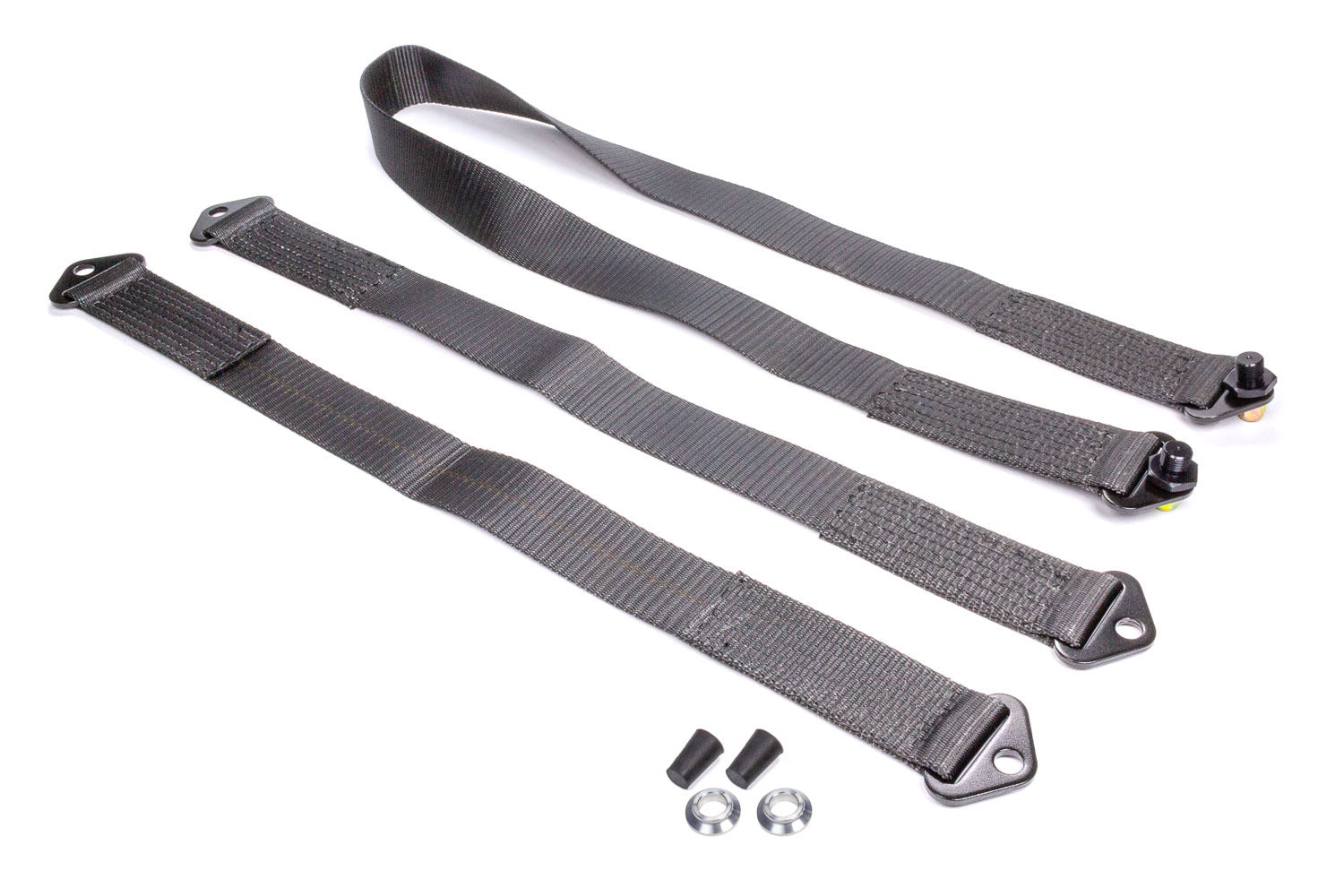 CROW SAFETY GEAR SP-54 Full Chassis Safety Tether for Sprint Car Wing, 1 Inch Wide, Nylon, Black