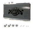 CSF Cooling Radiator 2850K for Honda Civic 1992-2000 with K-Swap, Single Pass, Aluminum, Polished Finish