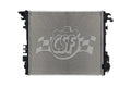 CSF Cooling Radiator for Jeep Gladiator and Wrangler 2020-2023, 21.938 x 19.313 Inches Aluminum, Driver Side Inlet, Passenger Side Outlet