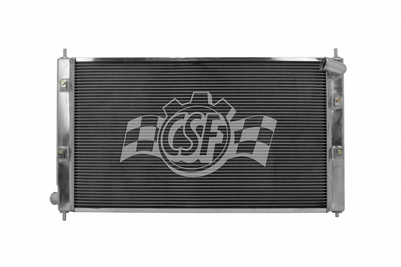 CSF Cooling Radiator 7019 for Mitsubishi Lancer 2008-2015, 27.5 Inch Width, Aluminum, Polished Finish