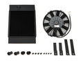 CSF Cooling 7065B Universal Drag Race Tuck Radiator with Fan and Shroud, 10 x 14.5 Inches, Aluminum, Black Powder Coat