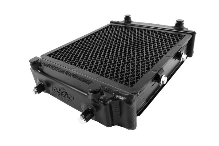 CSF Cooling 8132 Auxiliary Radiator for Audi A3 and Volkswagen Golf, 10 x 12 x 5 Inches, Aluminum Black Powder Coat