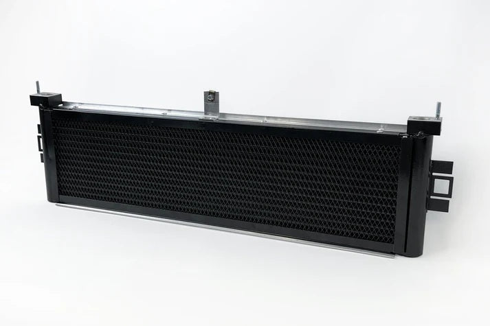 CSF Cooling 8266 Engine Oil Cooler for BMW G87 G8X Series with Aluminum Construction and Black Powder Coat Finish