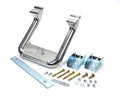 CARR Hoop II XM3 Aluminum Single Step with Mount Kit for Ford Fullsize Trucks 1981-1998, Silver Powder Coat