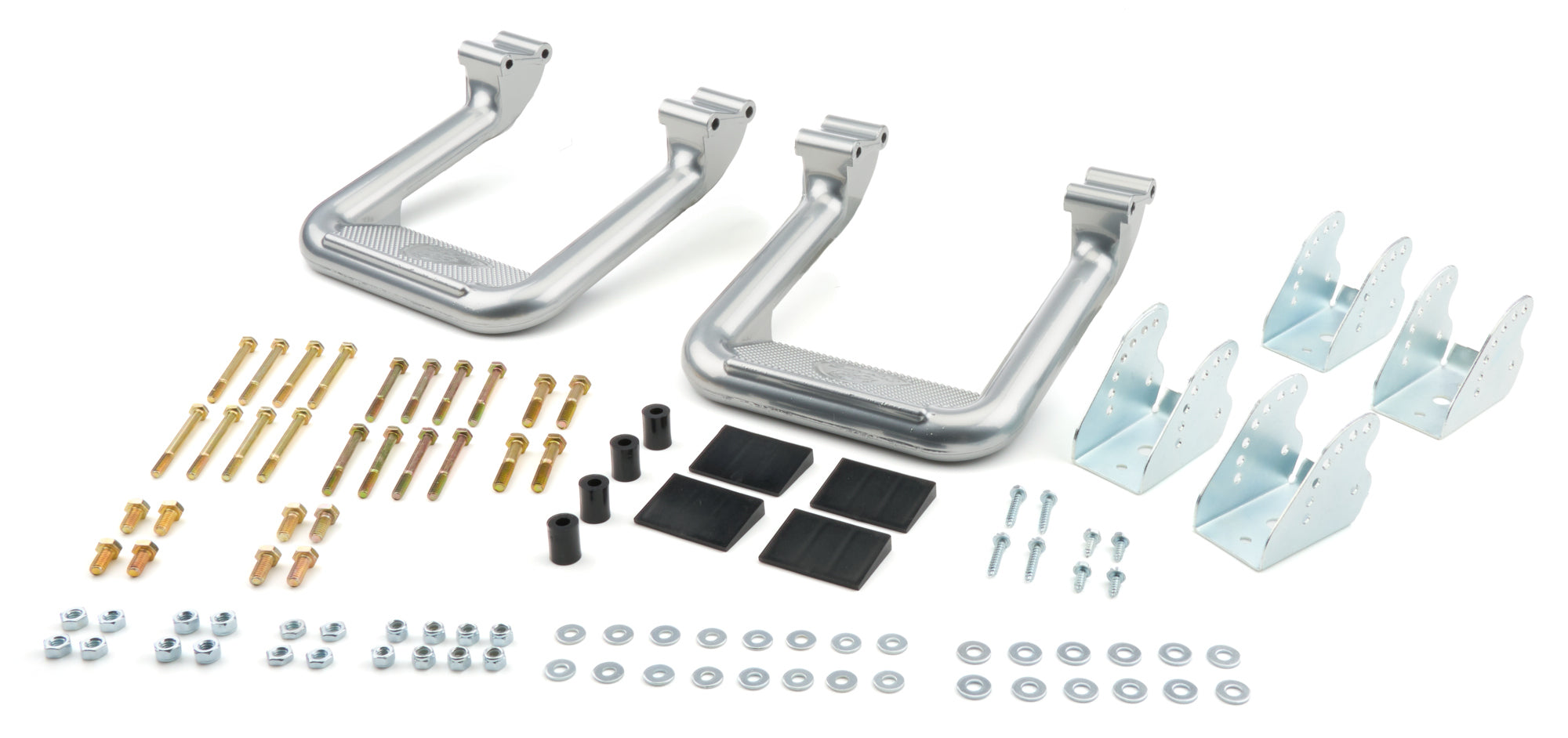 CARR Hoop II Multi Mount Step with Mount Kit Aluminum Silver Powder Coat