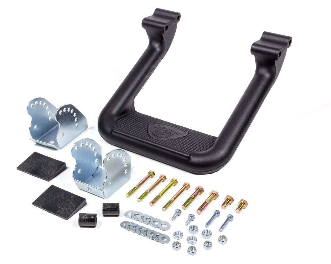 CARR 104811-1 Hoop II Multi Mount Aluminum Step with Mount Kit for Ford Fullsize SUVs and Trucks, Black Powder Coat Finish