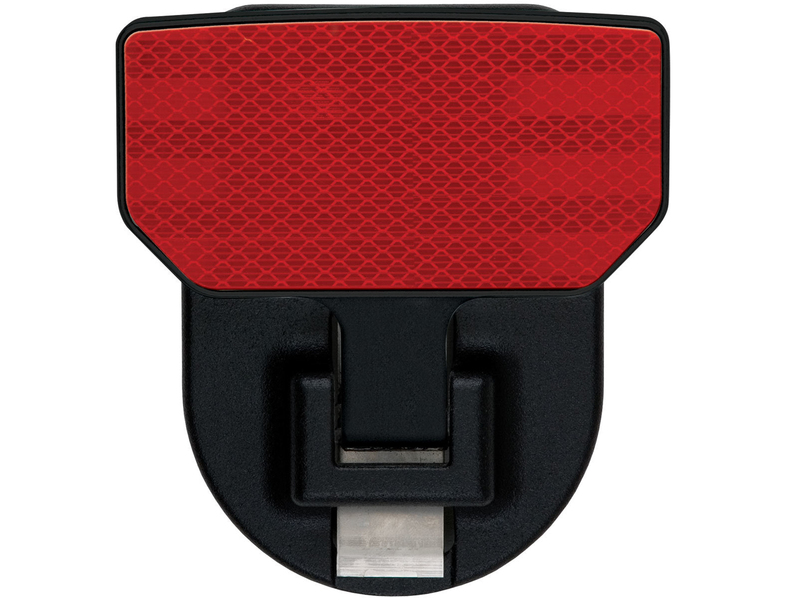 CARR HD Universal Hitch Step with Reflector, 2-Inch Receiver, Fold-Away Aluminum Black and Red Finish