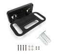 CARR HD Mega Hitch Step with 2 and 2-1/2 Inch Receiver, Fold-Away Aluminum Black Powder Coat