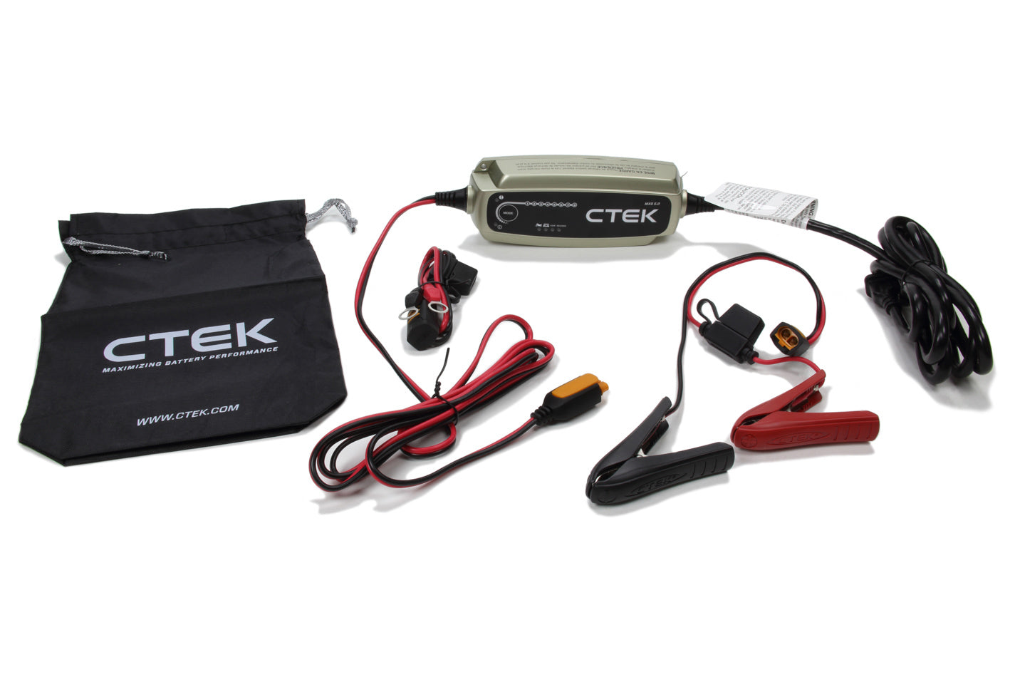 CTEK Battery Charger MXS 5.0 for 12V AGM Batteries, 4.3 Amps, 8-Step Charging Program