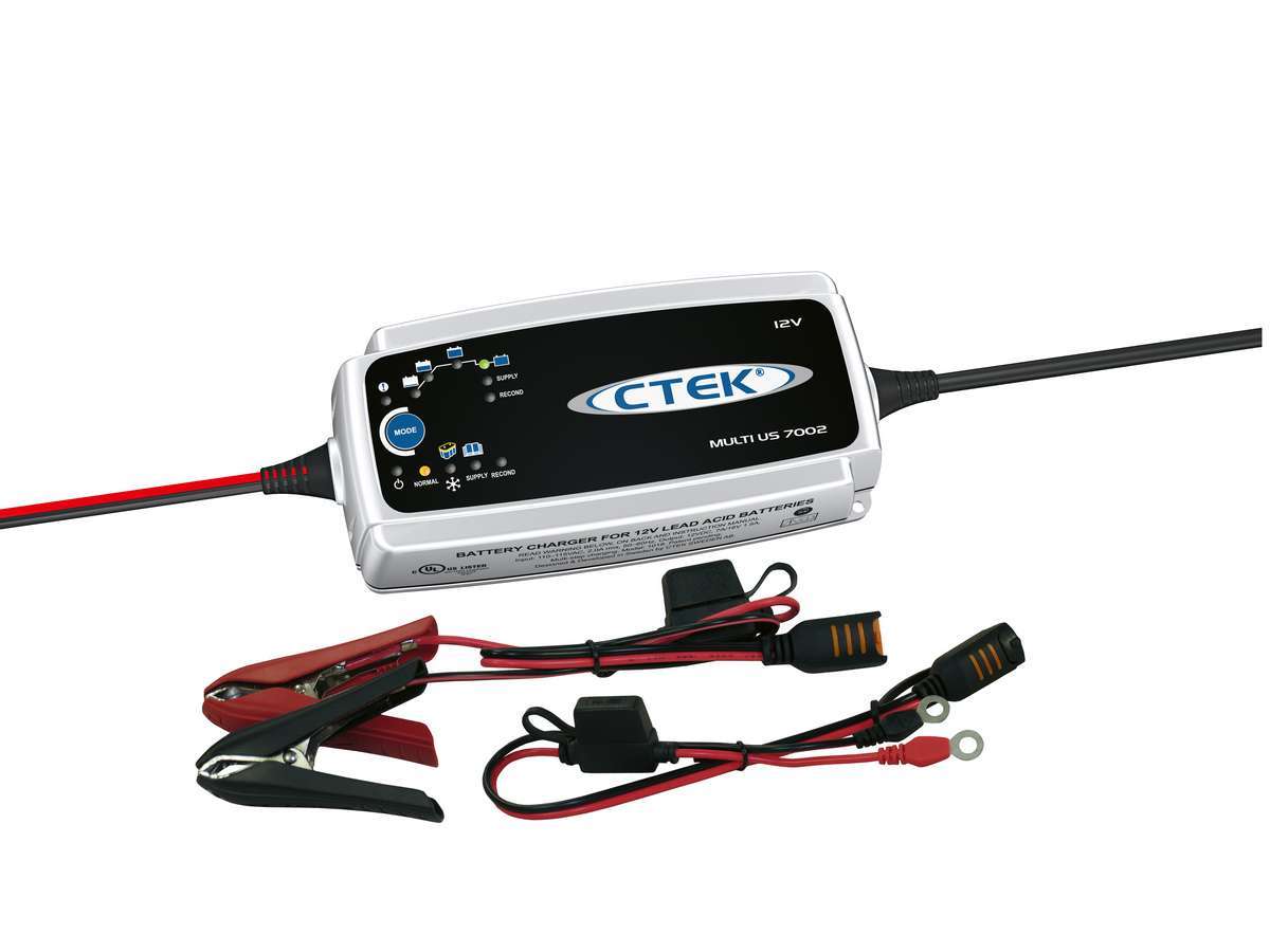 CTEK Battery Charger 12V 7002 with 8-Step Charging Program and Indicator Lights