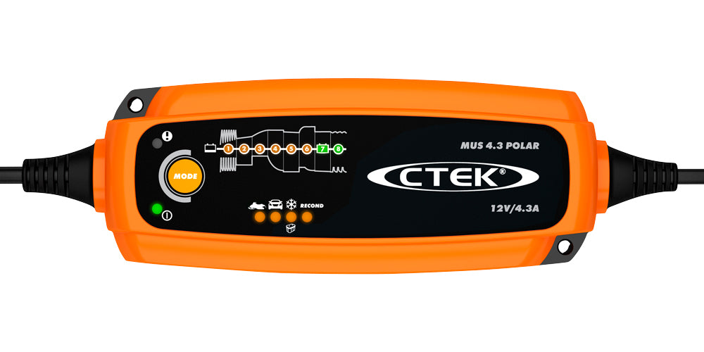 CTEK Battery Charger MUS 4.3 Polar Part Number 56-958 12V 4.3 Amp Lead Acid and AGM Charging