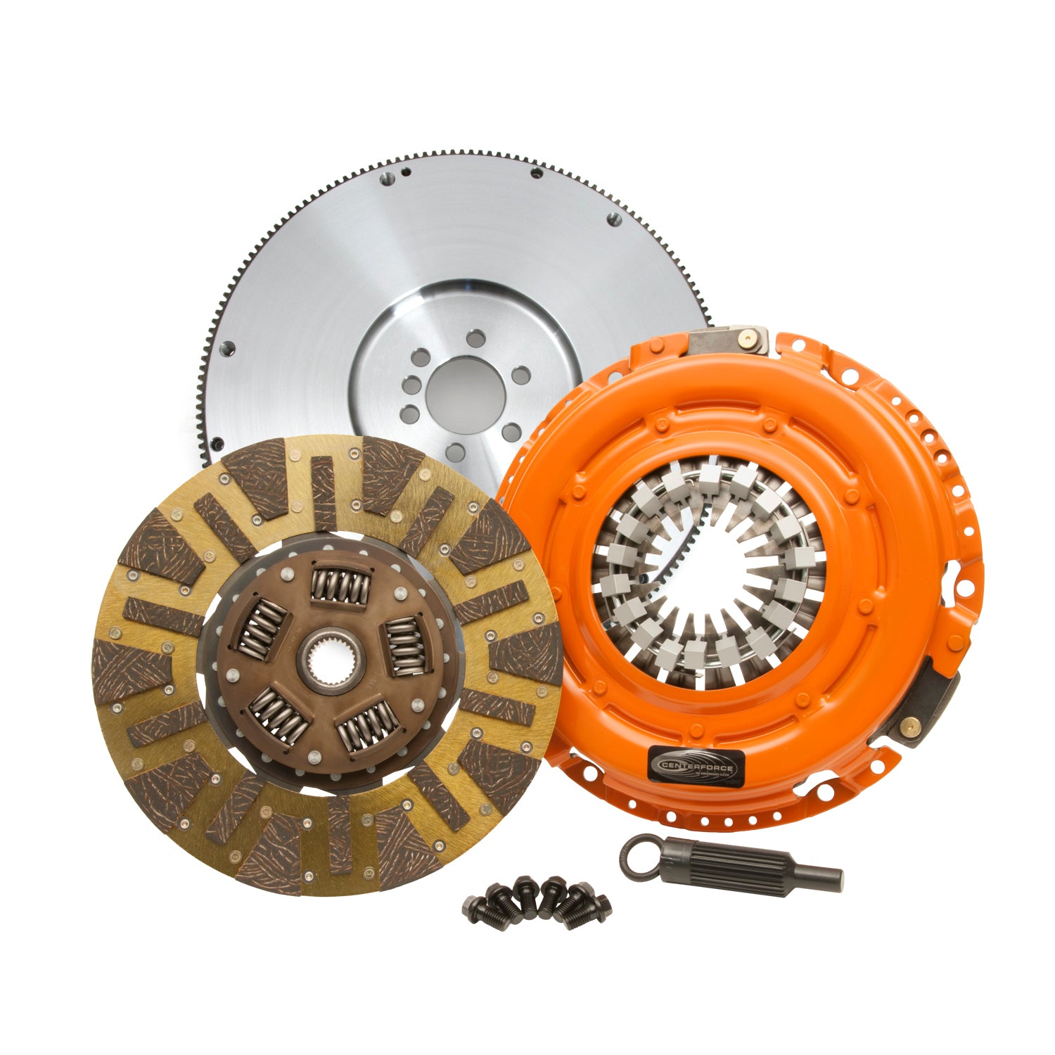 Centerforce DF997997 Dual Friction Clutch Kit for GM LS-Series Engines, 12-Inch Diameter, 1-1/8-Inch Input Shaft, 10-Spline, Organic and Carbon Material