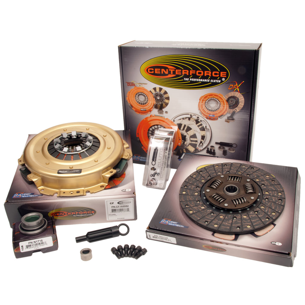 Centerforce KCF523516 Clutch Kit for GM Vehicles, 11-Inch Diameter, Organic Single Disc with Sprung Hub