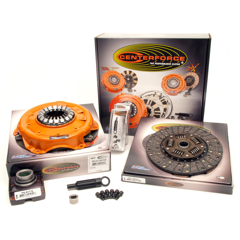Centerforce KCFT713916 Clutch Kit for GM V6 and V8 Engines with 10.4 Inch Diameter and 1-1/8 Inch x 10 Spline, Sprung Hub, Organic