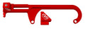 CVR Performance 64500R Throttle Cable Bracket for GM and Morse Carb Mount, Aluminum, Red Anodized