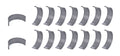 Daido Metal USA RS5119H-X Connecting Rod Bearing Set for Small Block Chevy, 0.001 Inch Oversize, Narrowed Design with Extra Oil Clearance