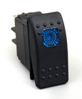 Daystar Products International KU80011 Marine-Grade Blue Lighted Rocker Switch, 12V, 20A, On/Off, Single Pole