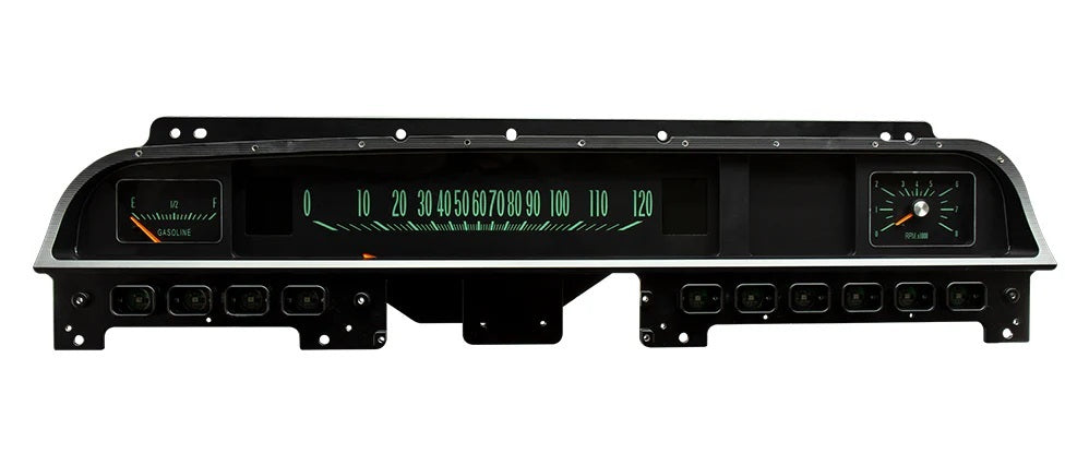 Dakota Digital RTX Series 69-70 Chevy Impala Instrument System with Analog Gauges, Black Face