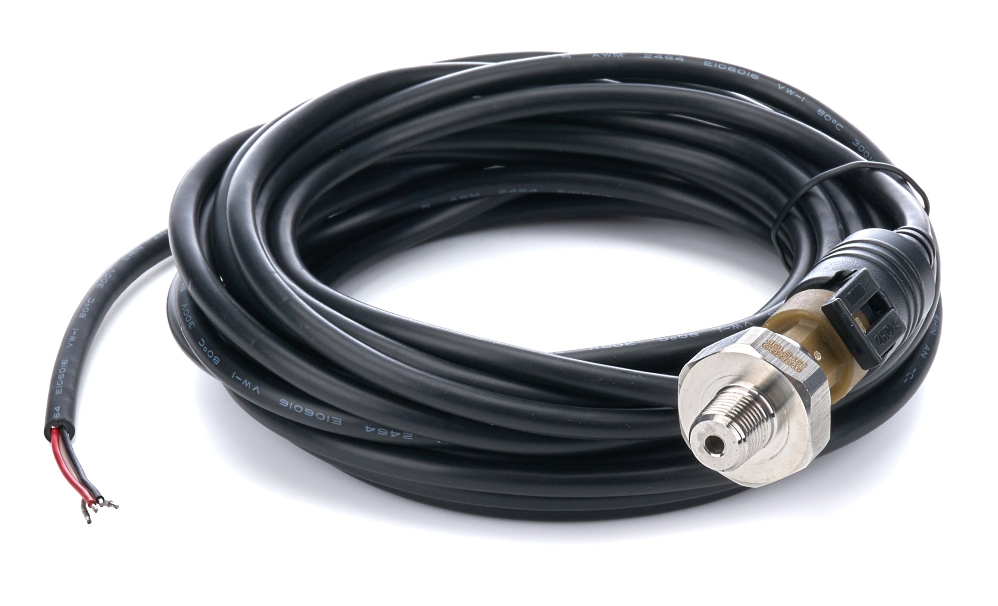 Dakota Digital SEN-03-9 Pressure Sending Unit, 1/8 Inch NPT Male Thread, 0-300 PSI Range, Brass Body, 10 Ft Cable