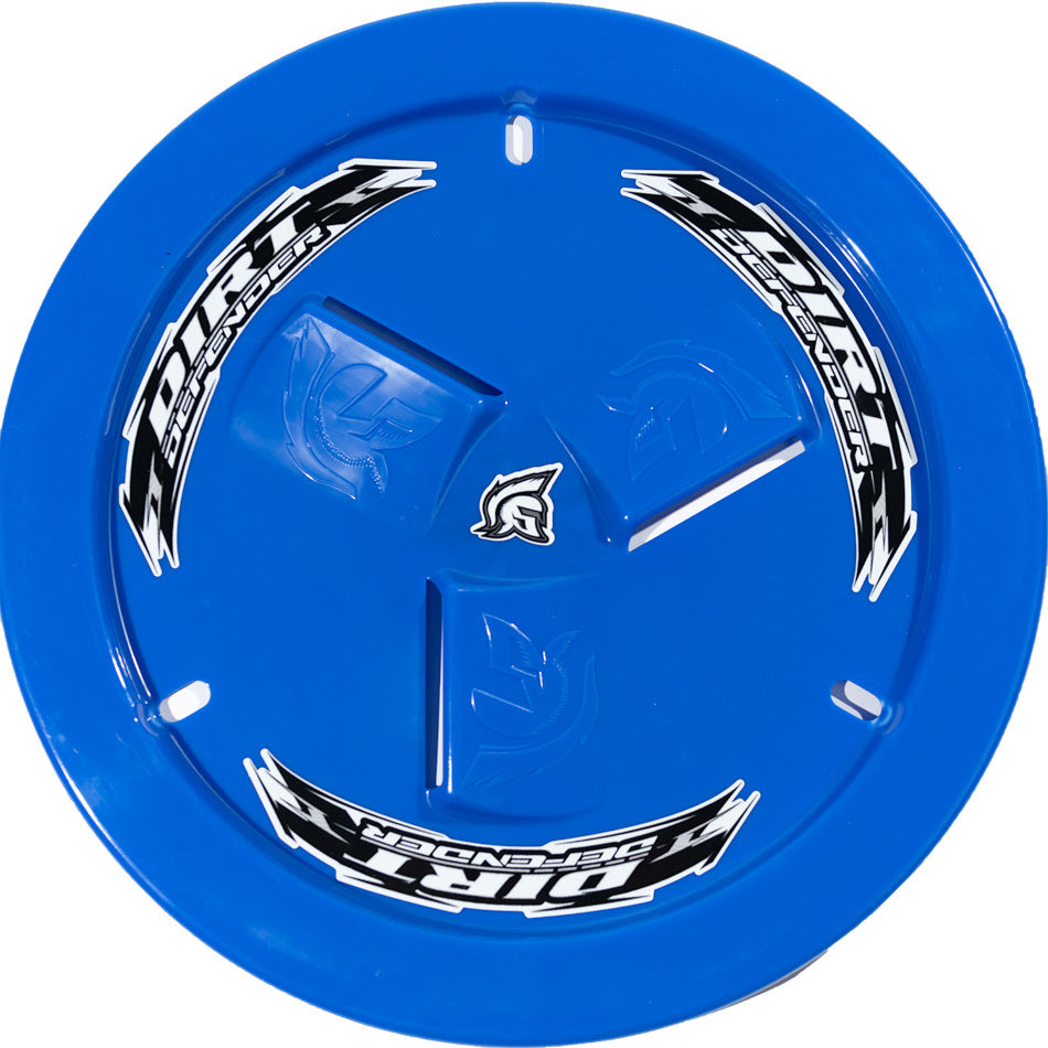 DIRT DEFENDER RACING PRODUCTS 10170 Mud Cover for 15-Inch Wheels, Vented, Plastic, Dark Blue