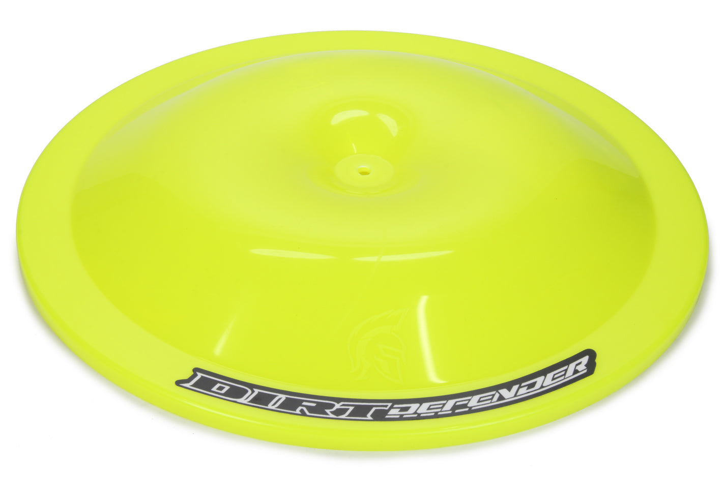 Dirt Defender Racing Products Air Cleaner Top 14 Inch Neon Yellow with Dirt Defender Logo