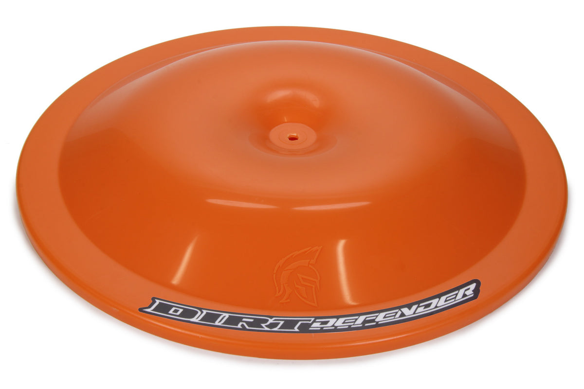 Dirt Defender Racing Products Air Cleaner Lid 14 Inch Round Orange Plastic Part Number 5009ORG