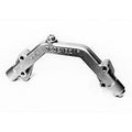 Dedenbear WH1 Water Header for Small Block Chevy with 3/4 Inch NPT Inlets and 1/2 Inch NPT Outlet, Aluminum, Natural Finish