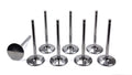 DEL WEST 11/32 Intake Valve IV-2080-2T-CRST-8 for Small Block Chevy, Titanium, 2.080 Inch Head Diameter