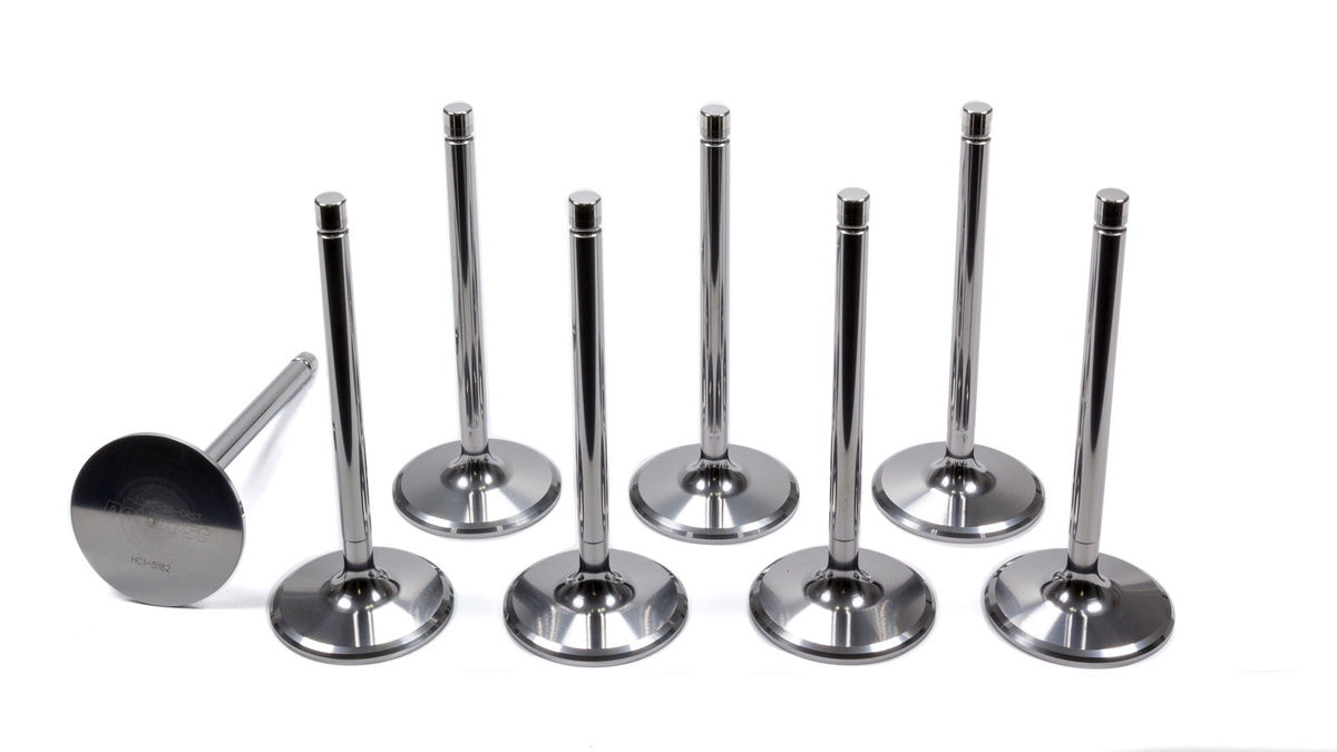 DEL WEST 11/32 Intake Valve IV-2080-2T-CRST-8 for Small Block Chevy, Titanium, 2.080 Inch Head Diameter