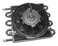 Derale 12732 Dyno-Cool Remote Cooler with 13.625-Inch Aluminum and Copper Tubes, Black Powder Coat Finish, and 6 AN Male Fittings for Automatic Transmission