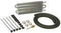 DERALE Dyno-Cool Aluminum Transmission Cooler 13 x 5 x 0.75 Inches with Tube Type Design and 11/32 Inch Hose Barb Fittings