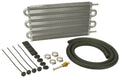 Derale 12903 Dyno-Cool Aluminum Transmission Cooler with 15.25 x 7.5 Inch Tube Type Design and 11/32 Inch Hose Barb Inlet and Outlet