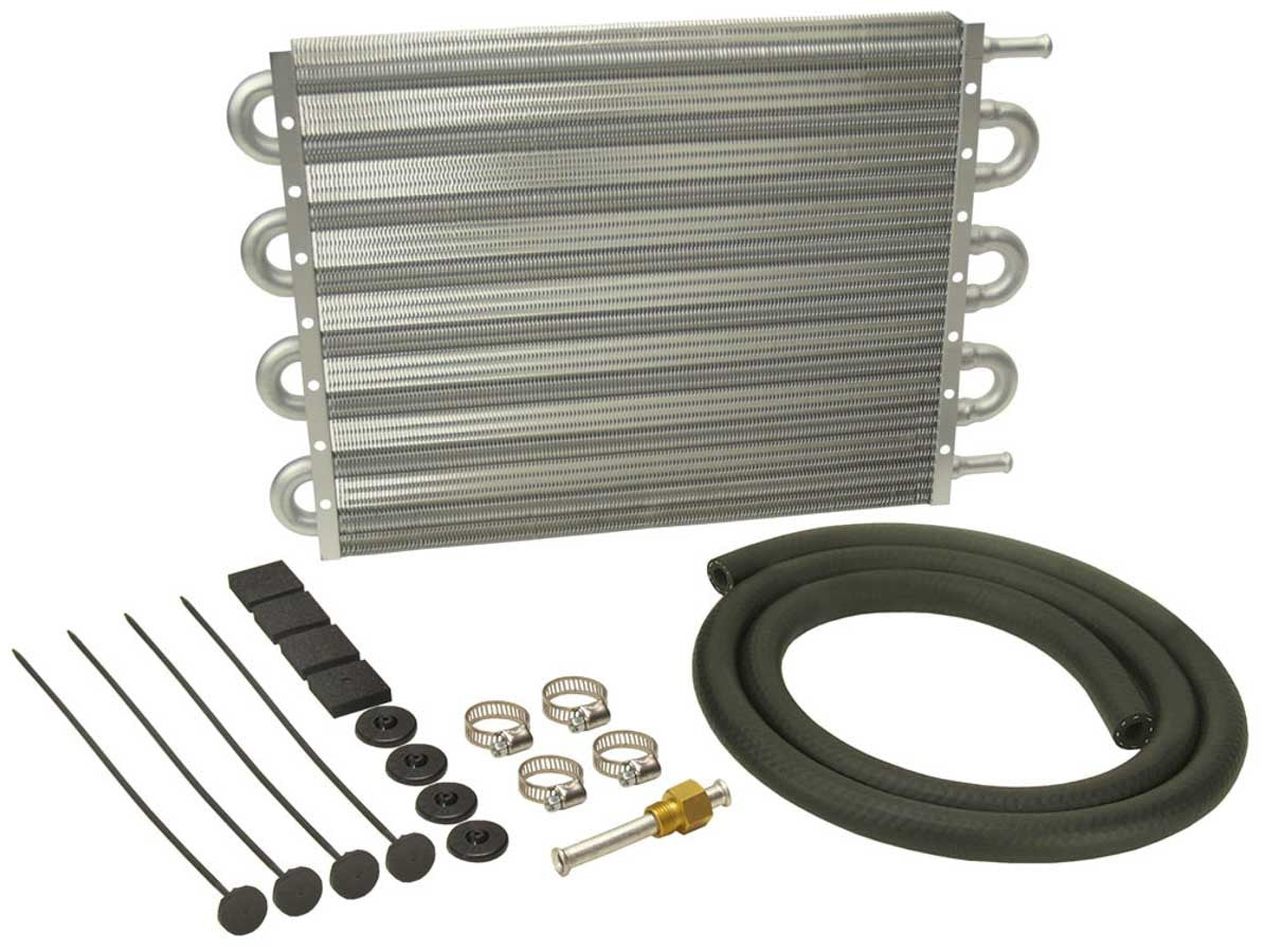 Derale 12904 Dyno-Cool Aluminum Transmission Cooler with Tube Type Design, 15.25 x 10 Inches