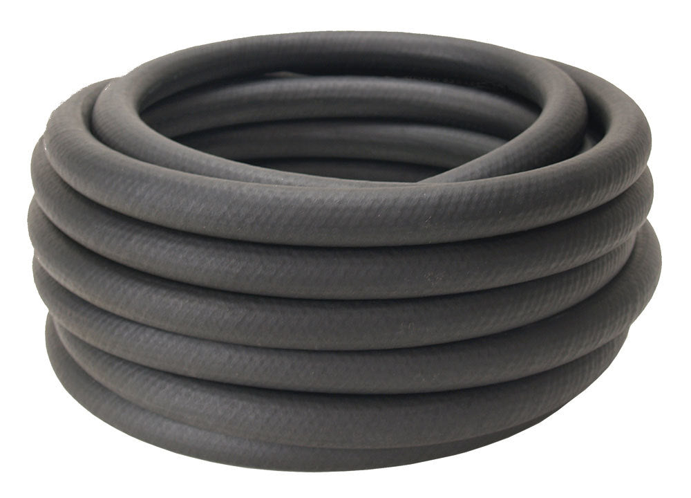Derale 13017 Hi-Temp Oil Hose, 3/8 Inch ID, 25 Feet Rubber Black