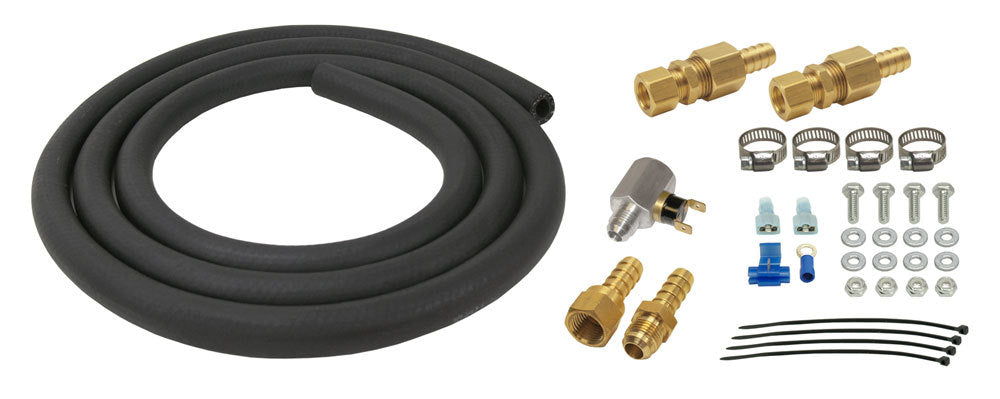 Derale 13023 Remote Cooler Mounting Kit with 1/2 Inch Fittings and Hardware