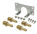 Derale Remote Oil Thermostat Mounting Kit Part 13026 with 3/8 Inch NPT and Hose Barb Fittings