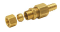 DERALE 13033 1/2 Inch Compression Fitting Kit with Brass Adapter and Hose Barb