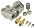 Derale 13049 Side Ports Oil Filter Mount Kit with 3/8 Inch NPT Female Ports and 3/4-16 Inch Center Thread