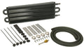 Derale 13102 Transmission Cooler 16.625 Inch Length Black Powder Coat Aluminum and Copper
