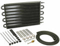 Derale 13104 20K Transmission Cooler, 16.63 x 10.25 Inches, Tube Type, Aluminum and Copper Construction, Black Powder Coat Finish