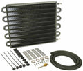 DERALE 13105 22K Transmission Cooler with Aluminum and Copper Construction, 16.625 x 12.625 Inches, Tube Type Design, Black Powder Coat Finish
