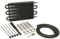 Derale 13106 15K Transmission Cooler with Aluminum and Copper Construction, 12.75 x 7.625 Inches, Black Powder Coat Finish