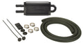 Derale Power Steering Cooler 13213, Tube Type, 8.125 x 2.5 x 0.75 Inches, Aluminum and Copper, Black Powder Coat, 11/32 Inch Hose Barb Inlet and Outlet