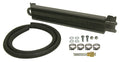 Derale Fluid Cooler 13220, 17 Inch Tube Type Aluminum and Copper Construction with Black Powder Coat Finish
