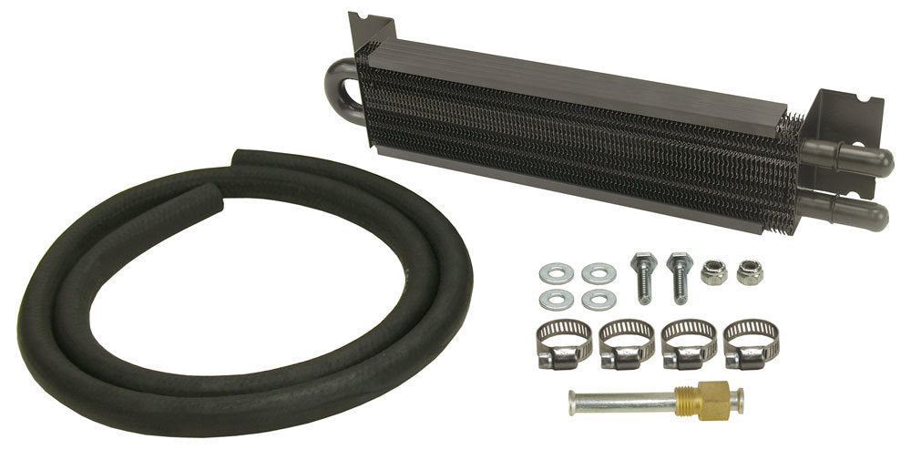 Derale Fluid Cooler 13222, 12.875 x 1.75 x 2.625 Inches Tube Type with Black Powder Coat Finish for Automatic Transmission