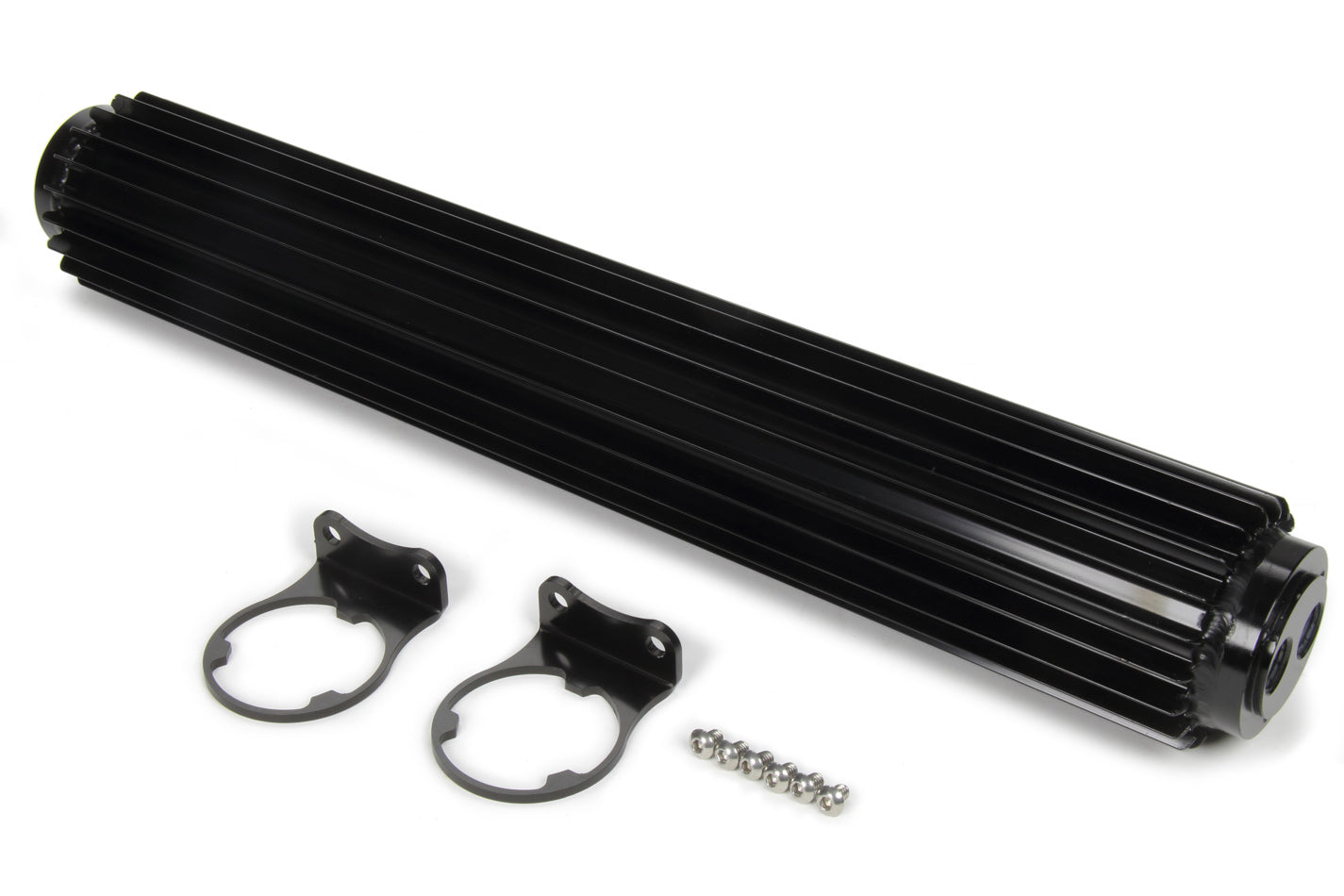 Derale 13282 Dual-Pass Aluminum Heat Sink Cooler, 20.25 x 3.25 x 3 Inches, Black Anodized Finish