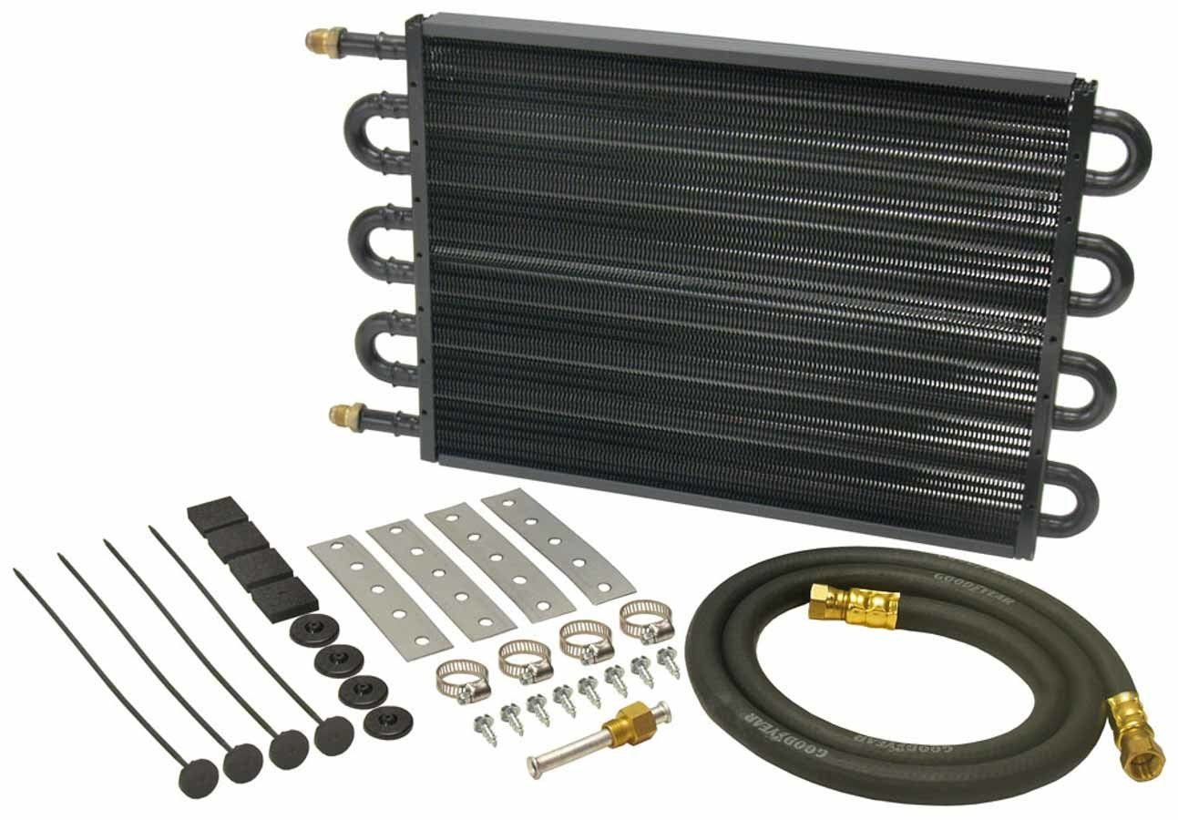 Derale 13304 20K HD Transmission Cooler Kit with Aluminum and Copper Construction, 17.5 x 10.25 Inches